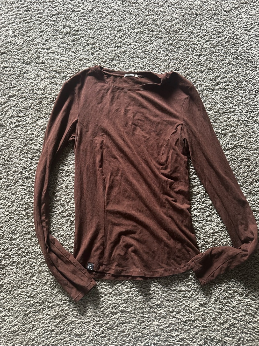 Oner Active Brown Long Sleeve Crewneck Top mellow soft